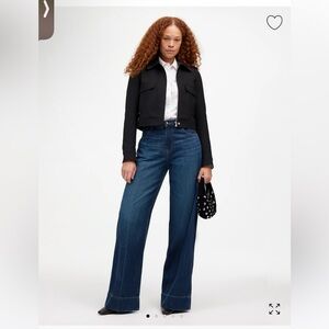 Madewell Tall Curvy Superwide-Leg Jeans in Ellsworth Wash size 28